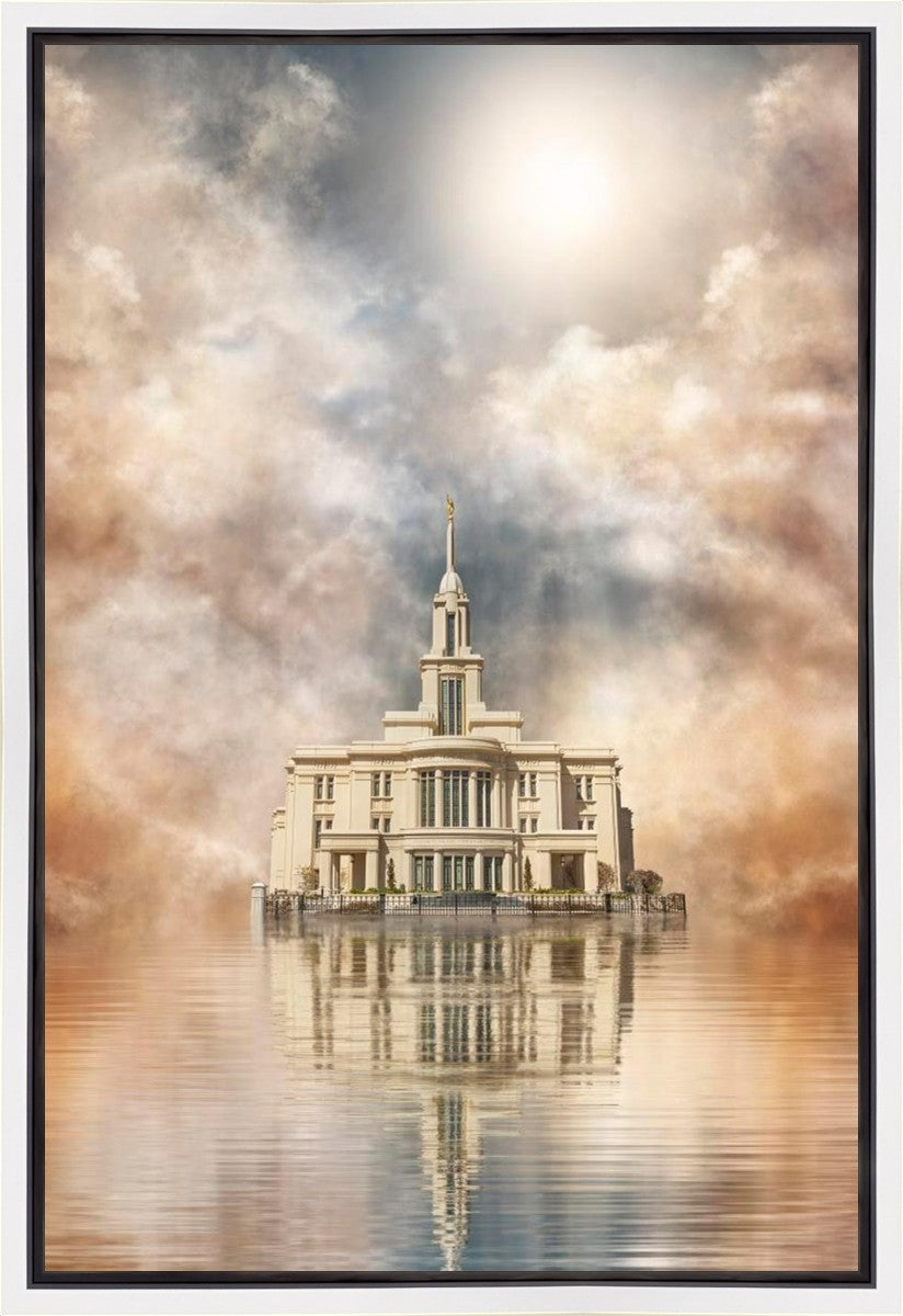 Millennial Reflection Payson Utah Temple Gallery Wrap