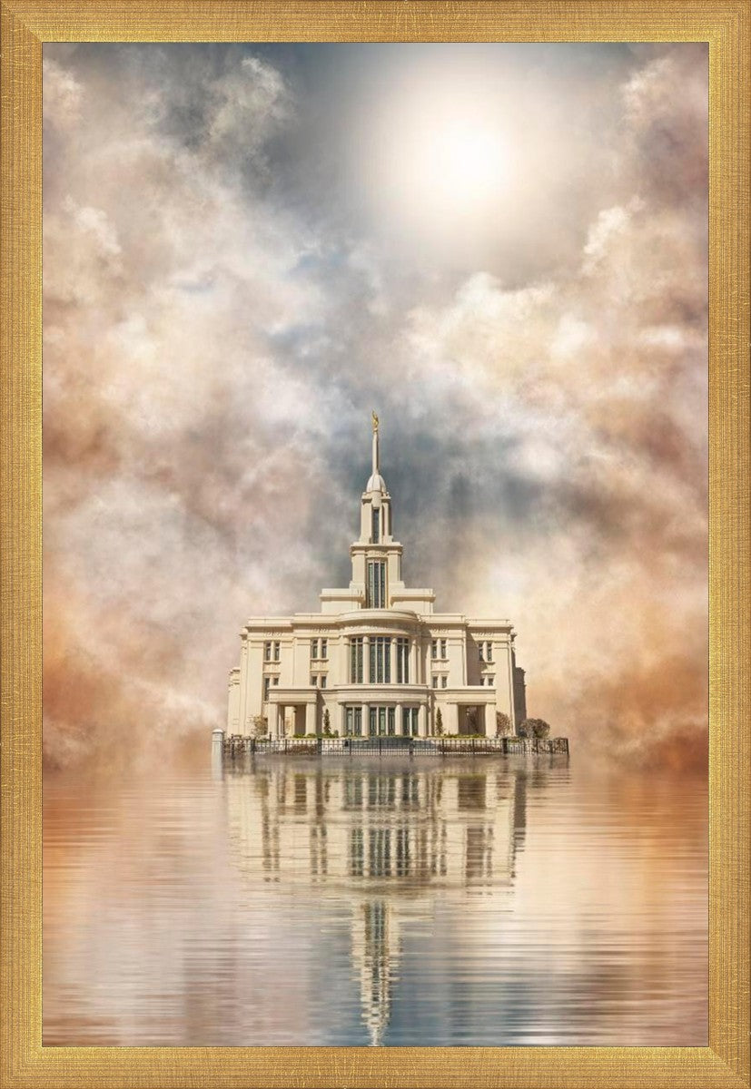 Millennial Reflection Payson Utah Temple