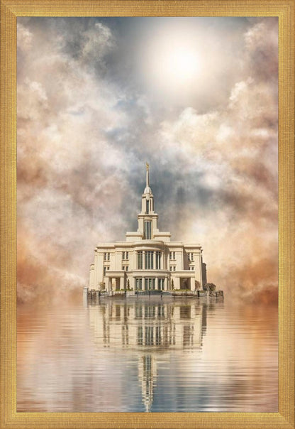 Millennial Reflection Payson Utah Temple