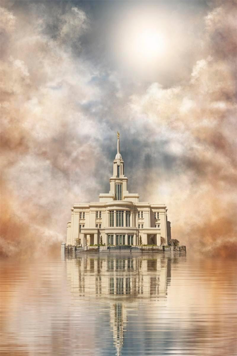 Millennial Reflection Payson Utah Temple Gallery Wrap
