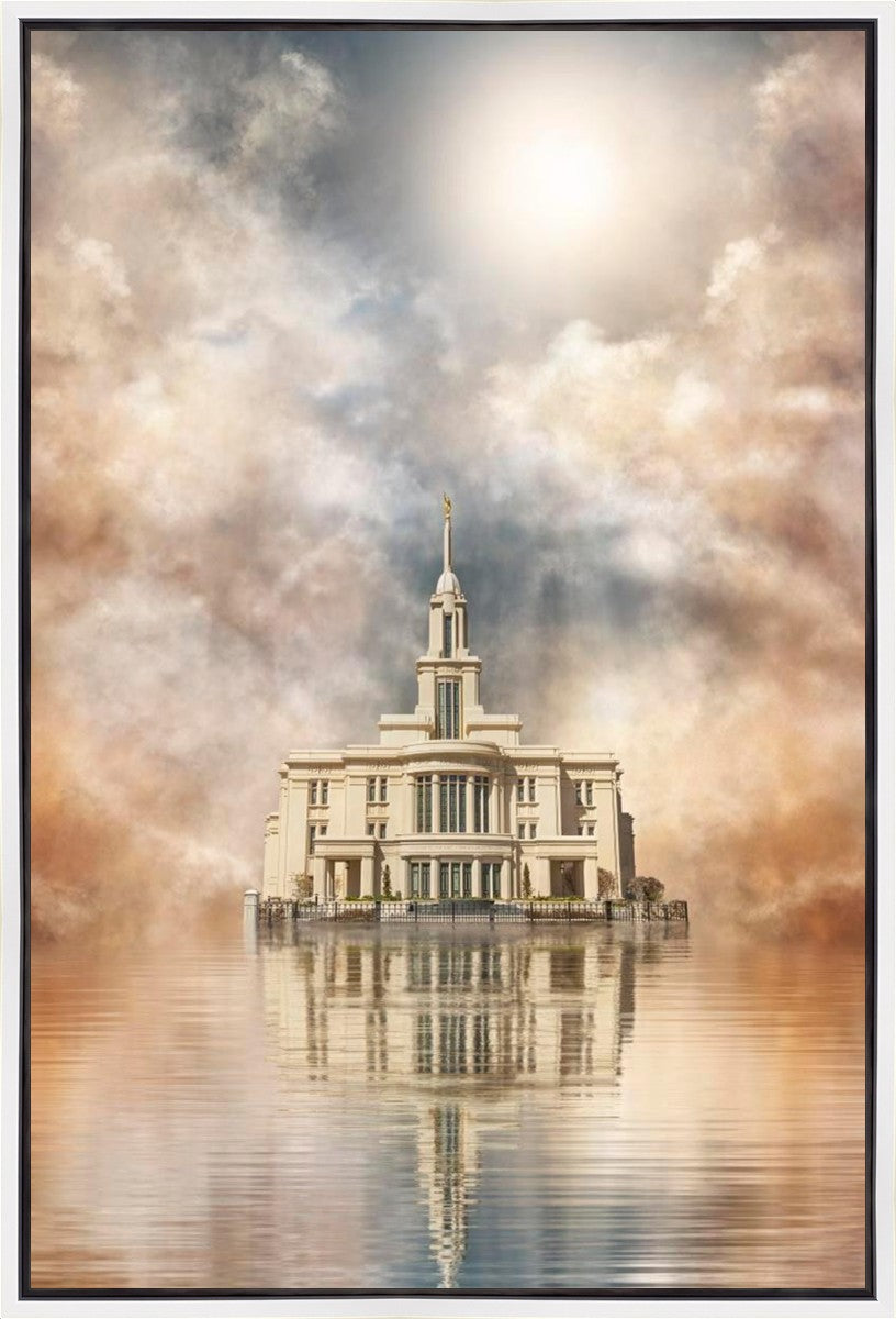 Millennial Reflection Payson Utah Temple Gallery Wrap