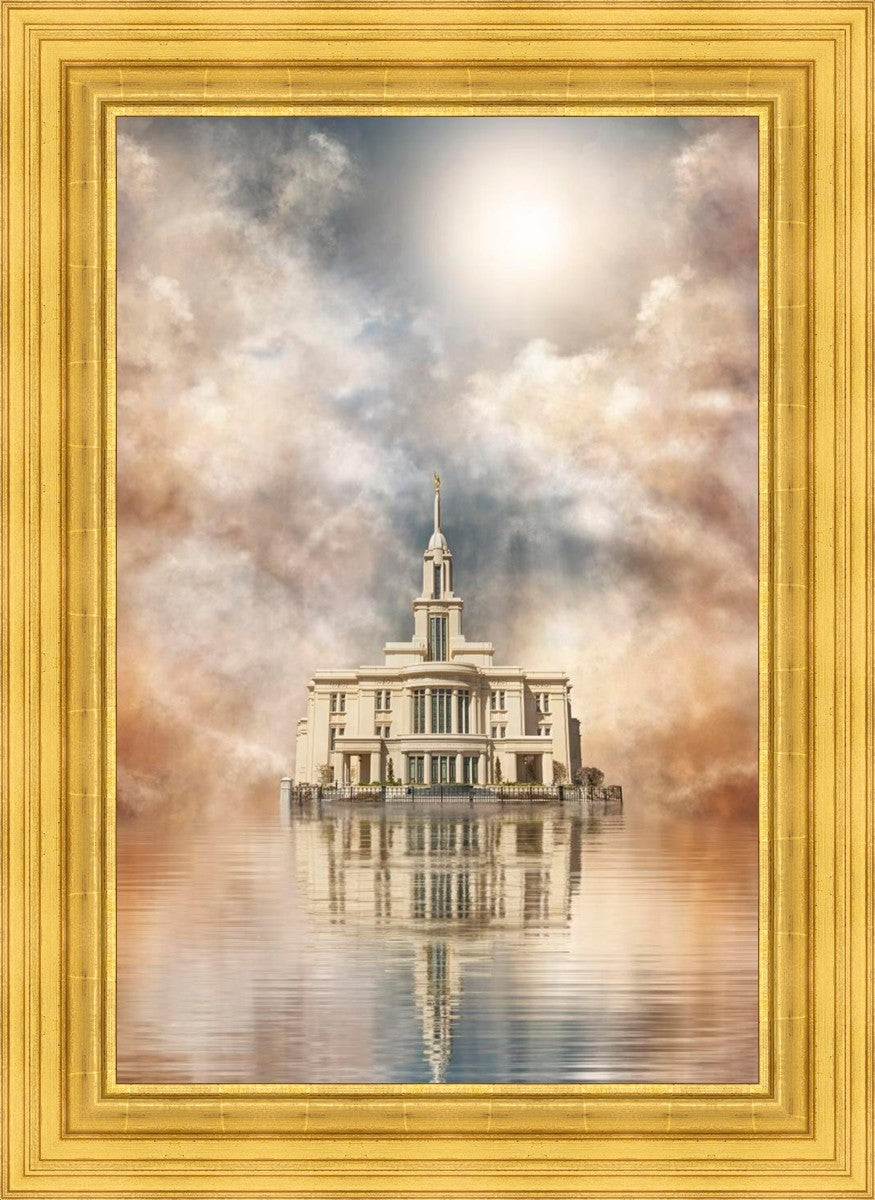 Millennial Reflection Payson Utah Temple