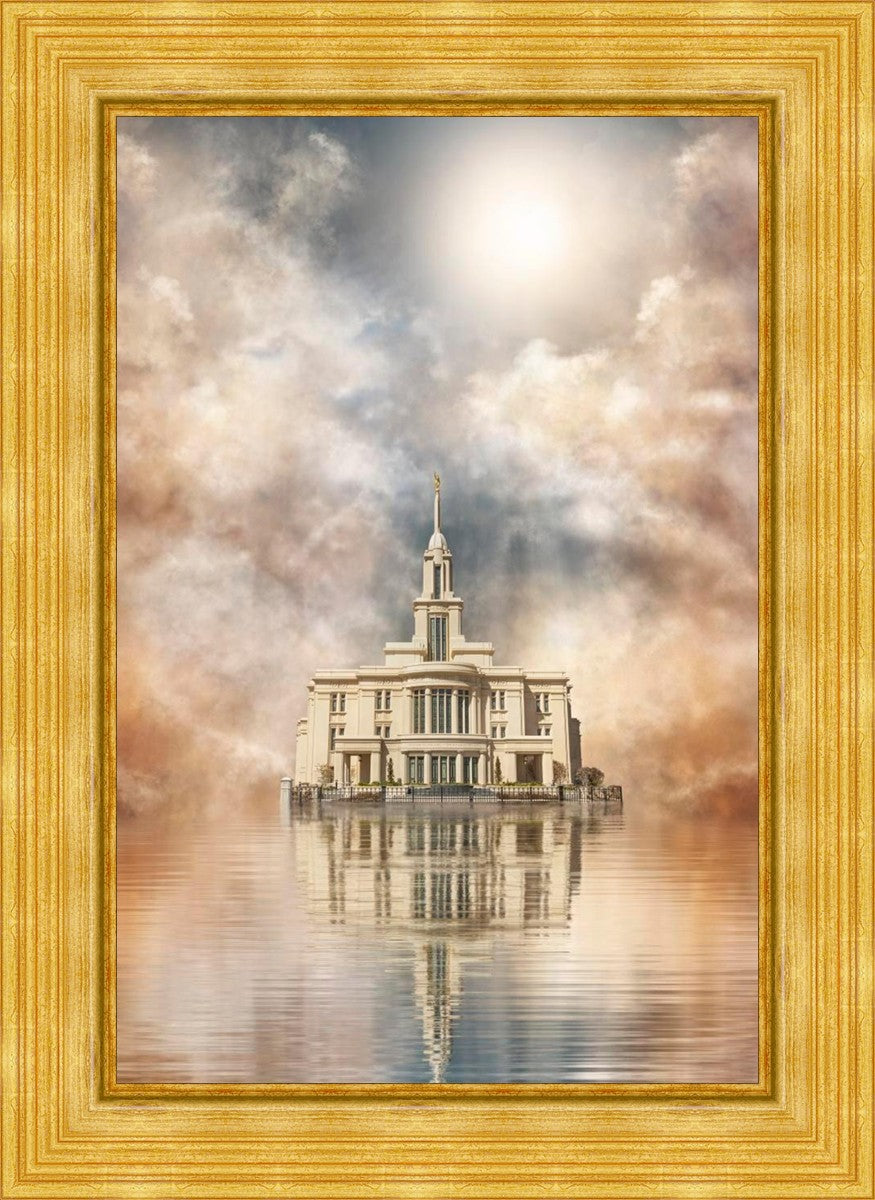Millennial Reflection Payson Utah Temple