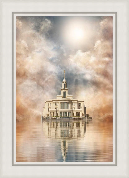 Millennial Reflection Payson Utah Temple