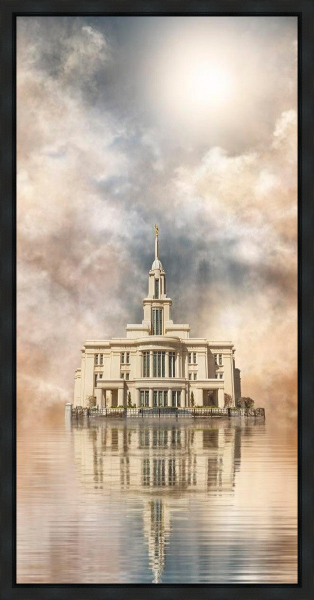 Millennial Reflection Payson Utah Temple Gallery Wrap