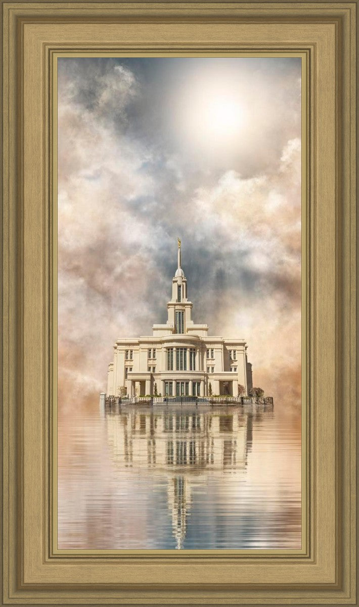 Millennial Reflection Payson Utah Temple