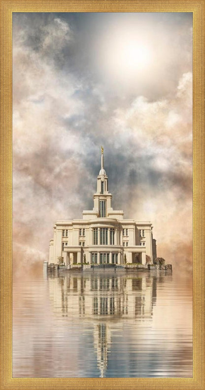Millennial Reflection Payson Utah Temple