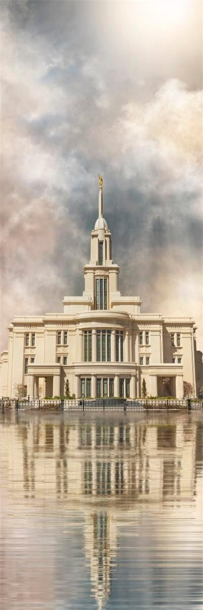 Millennial Reflection Payson Utah Temple Gallery Wrap