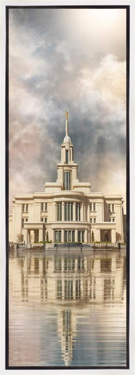Millennial Reflection Payson Utah Temple Gallery Wrap