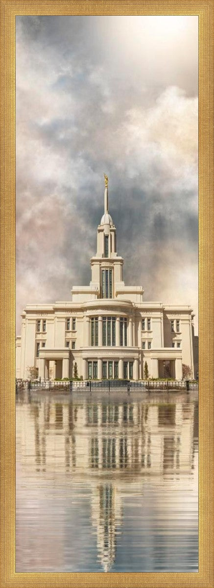 Millennial Reflection Payson Utah Temple