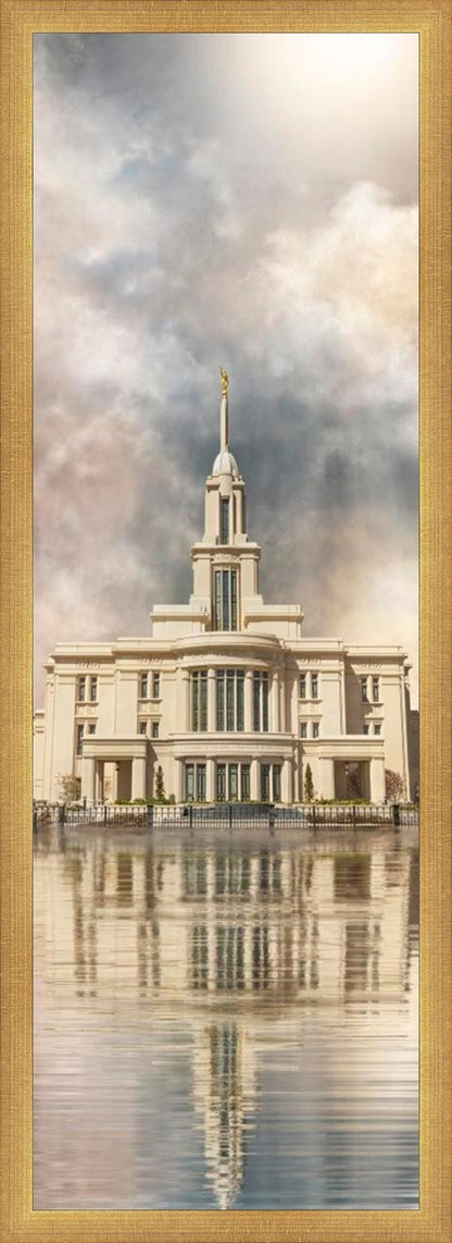 Millennial Reflection Payson Utah Temple