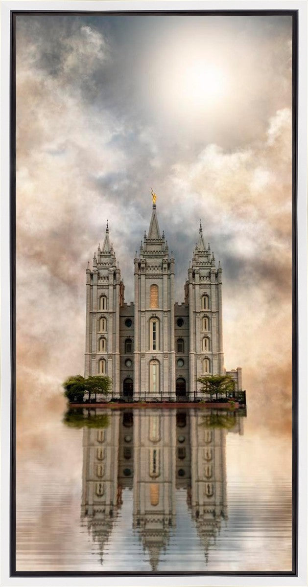 Millennial Reflection Salt Lake City Utah Temple Gallery Wrap