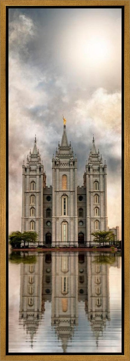 Millennial Reflection Salt Lake City Utah Temple Gallery Wrap
