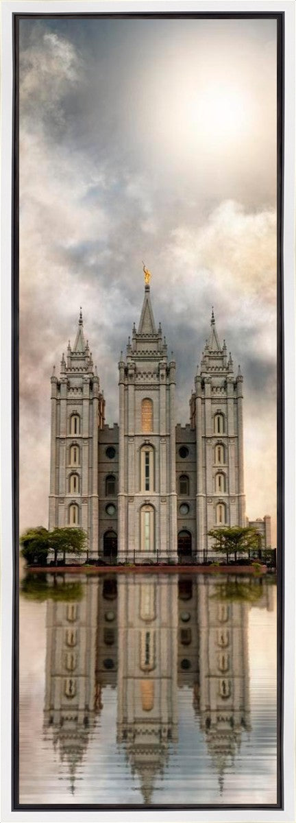 Millennial Reflection Salt Lake City Utah Temple Gallery Wrap