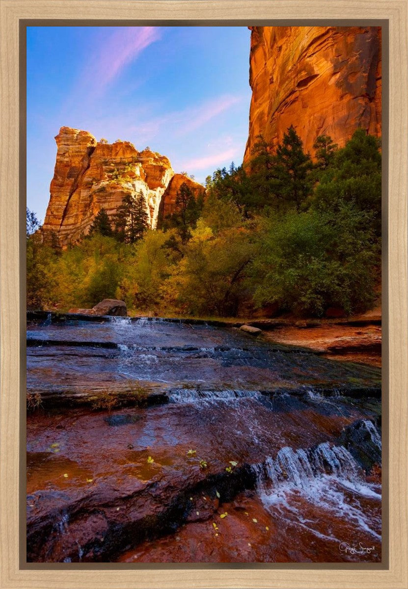 Morning At The Falls Gallery Wrap