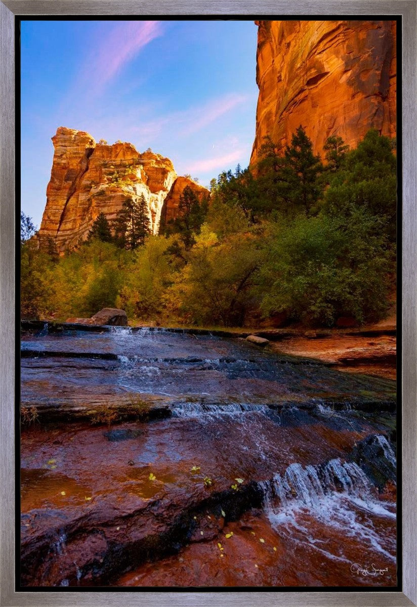 Morning At The Falls Gallery Wrap