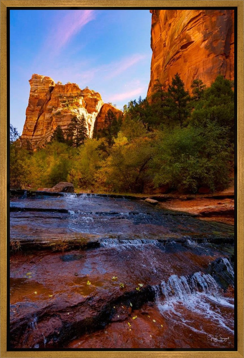 Morning At The Falls Gallery Wrap
