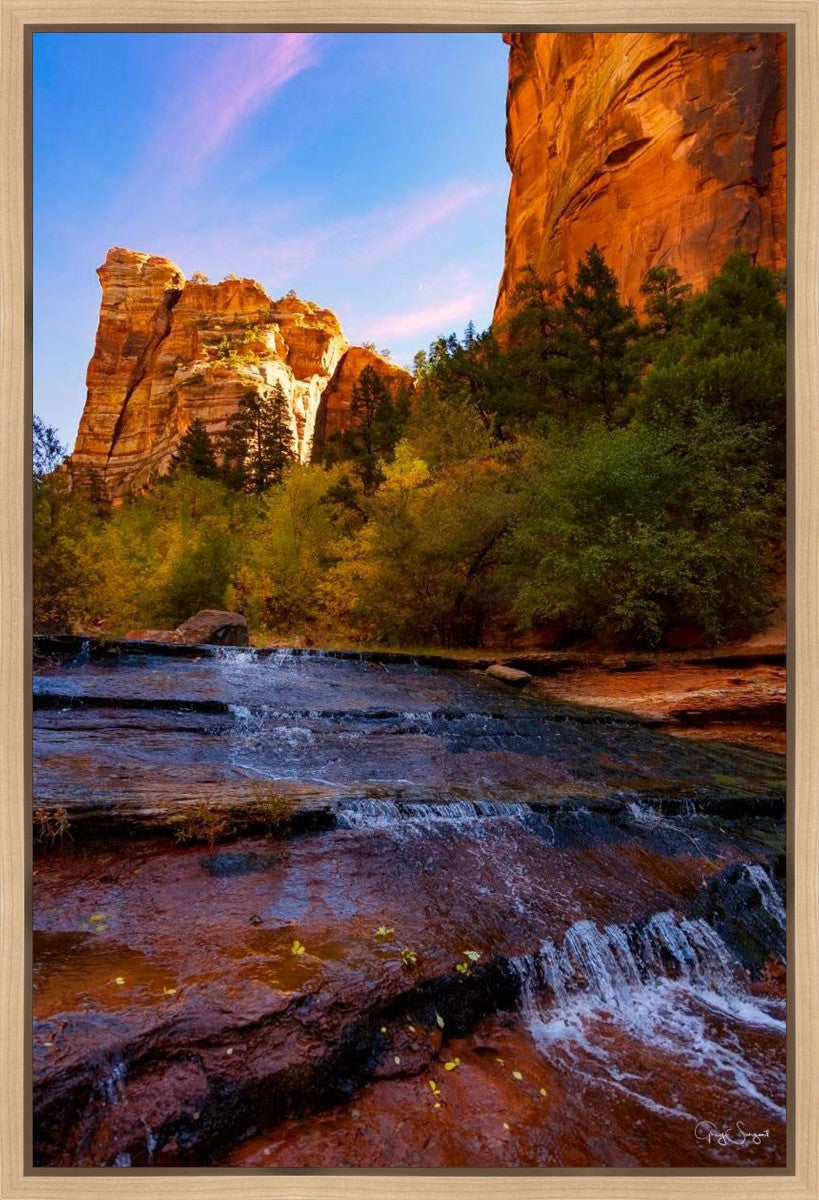 Morning At The Falls Gallery Wrap