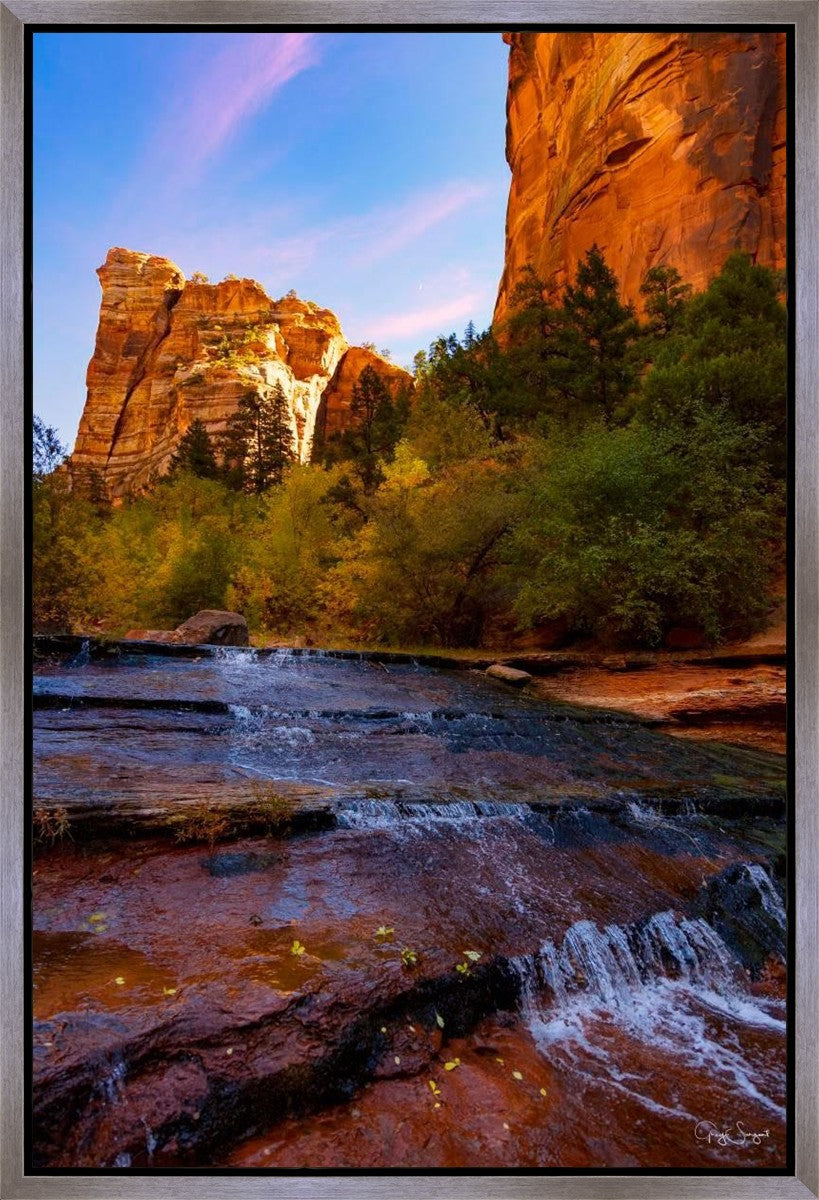 Morning At The Falls Gallery Wrap