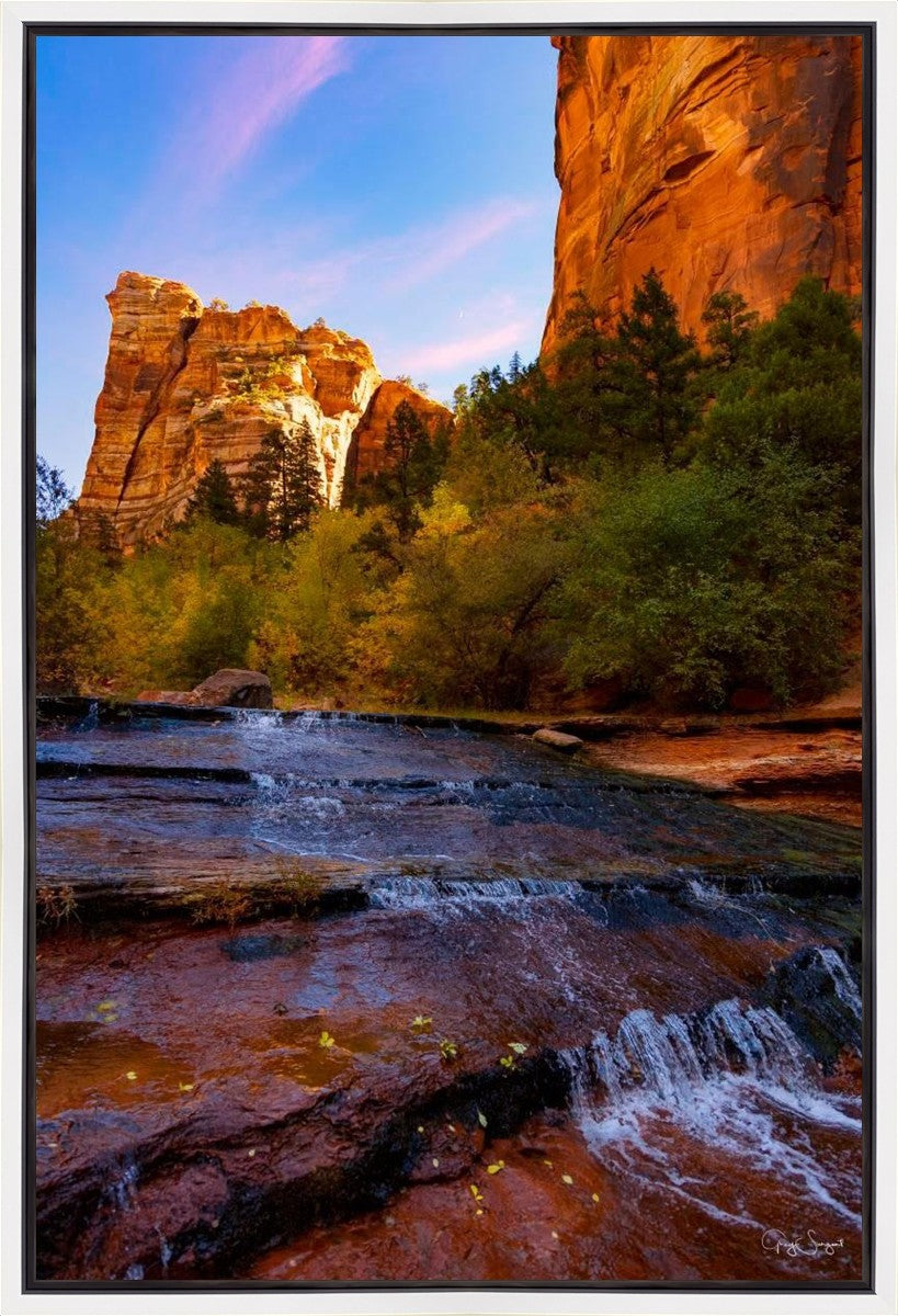 Morning At The Falls Gallery Wrap