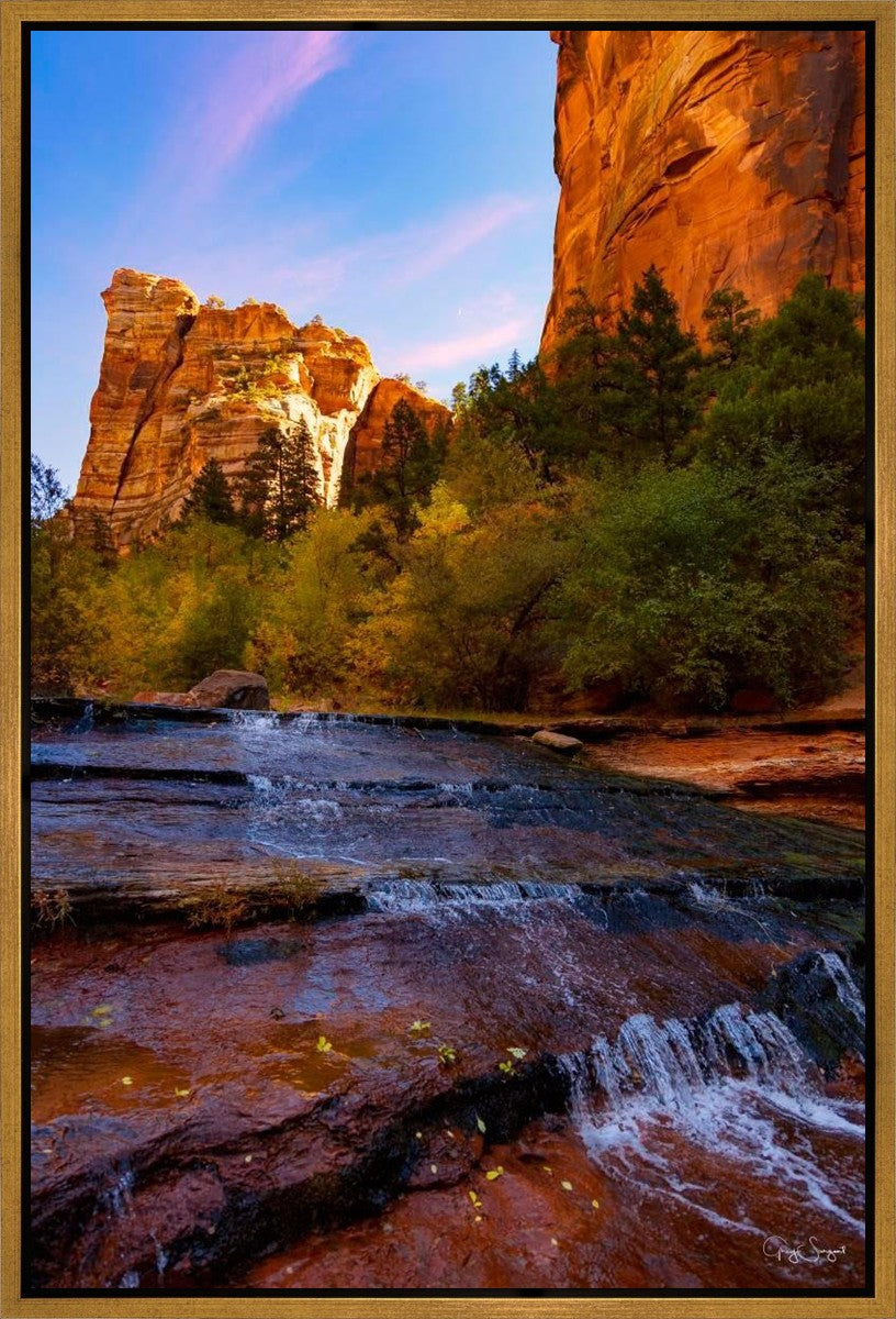 Morning At The Falls Gallery Wrap