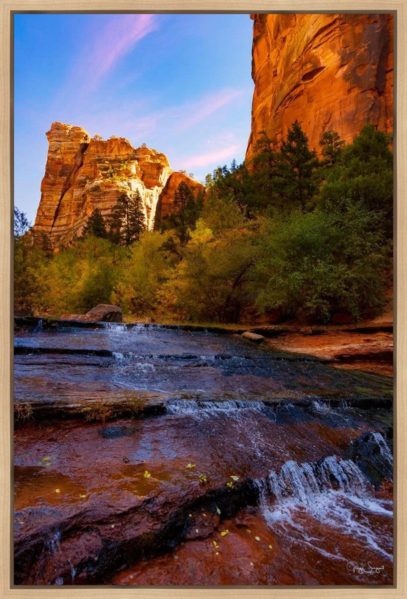 Morning At The Falls Gallery Wrap