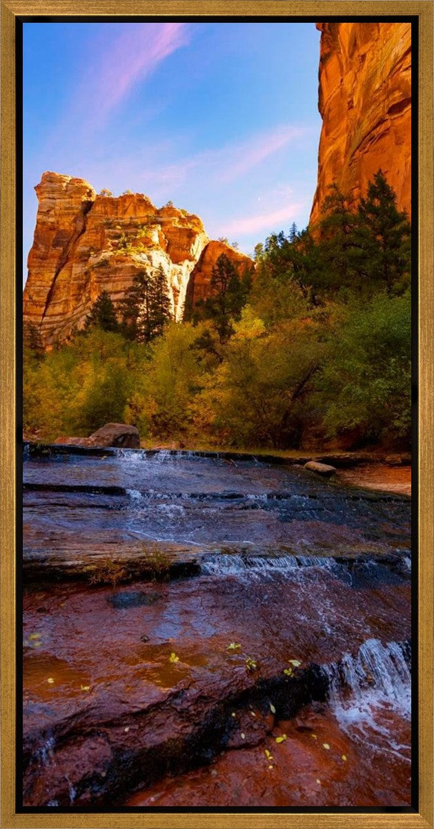 Morning At The Falls Gallery Wrap