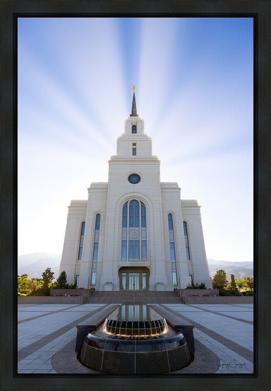 Layton Utah Beams of Glory Gallery Wrap