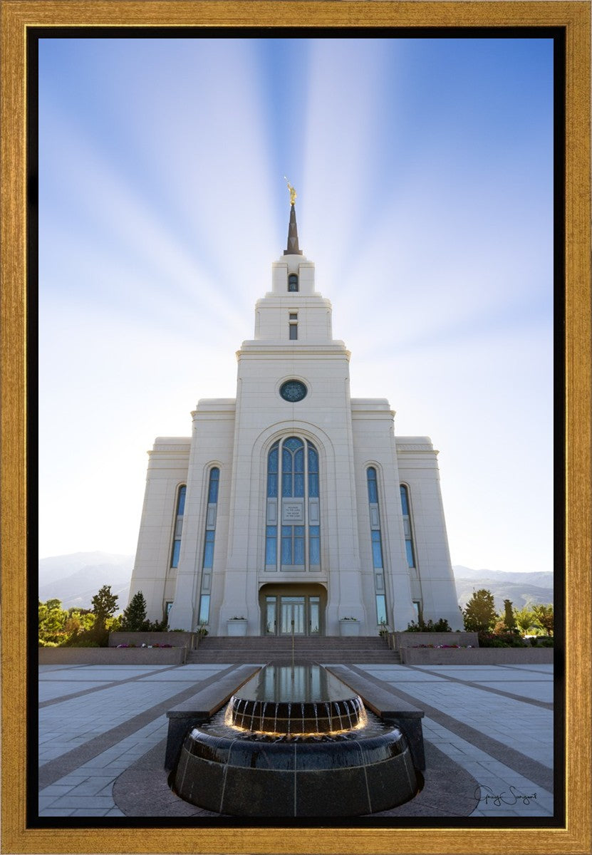 Layton Utah Beams of Glory Gallery Wrap