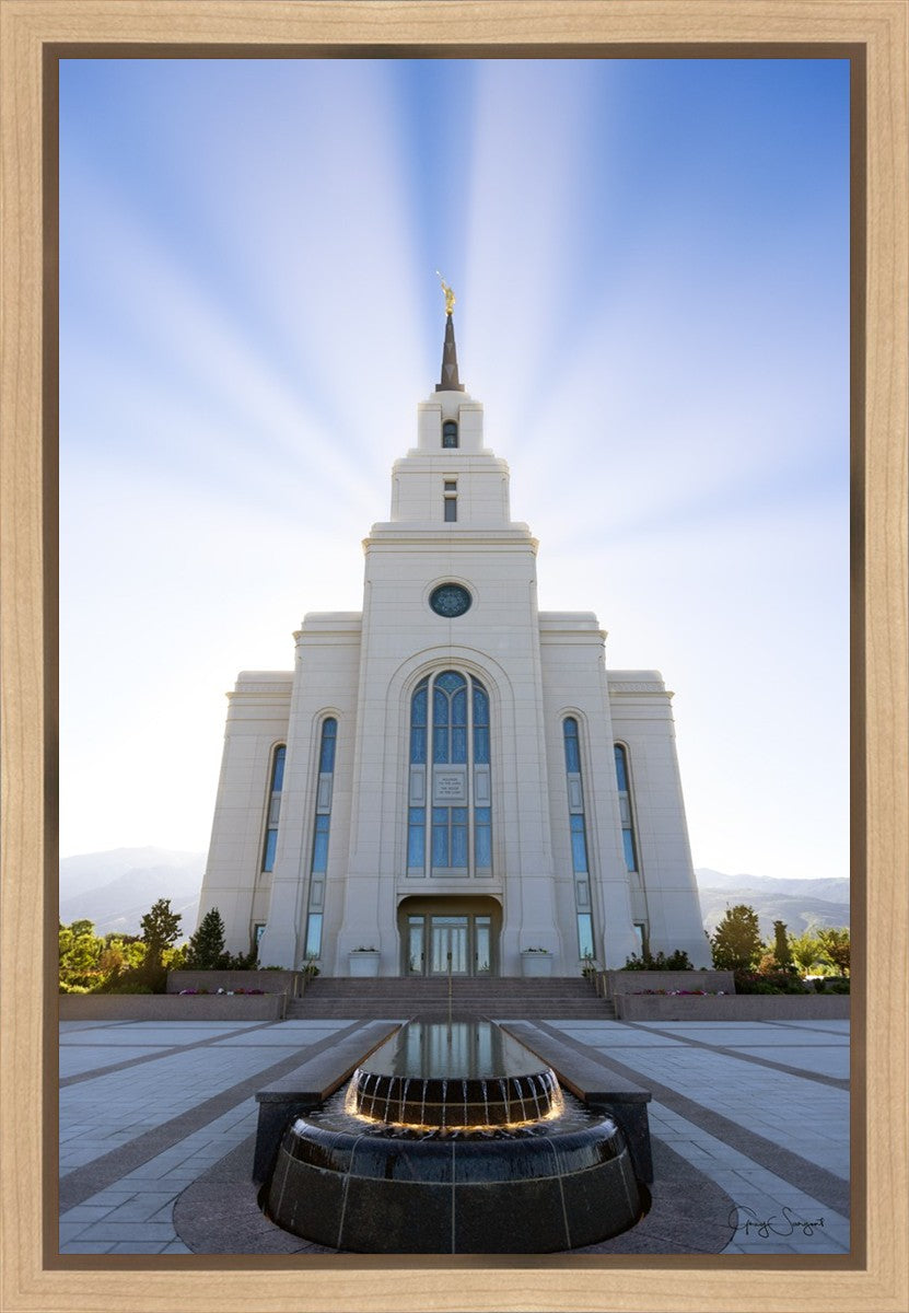 Layton Utah Beams of Glory Gallery Wrap
