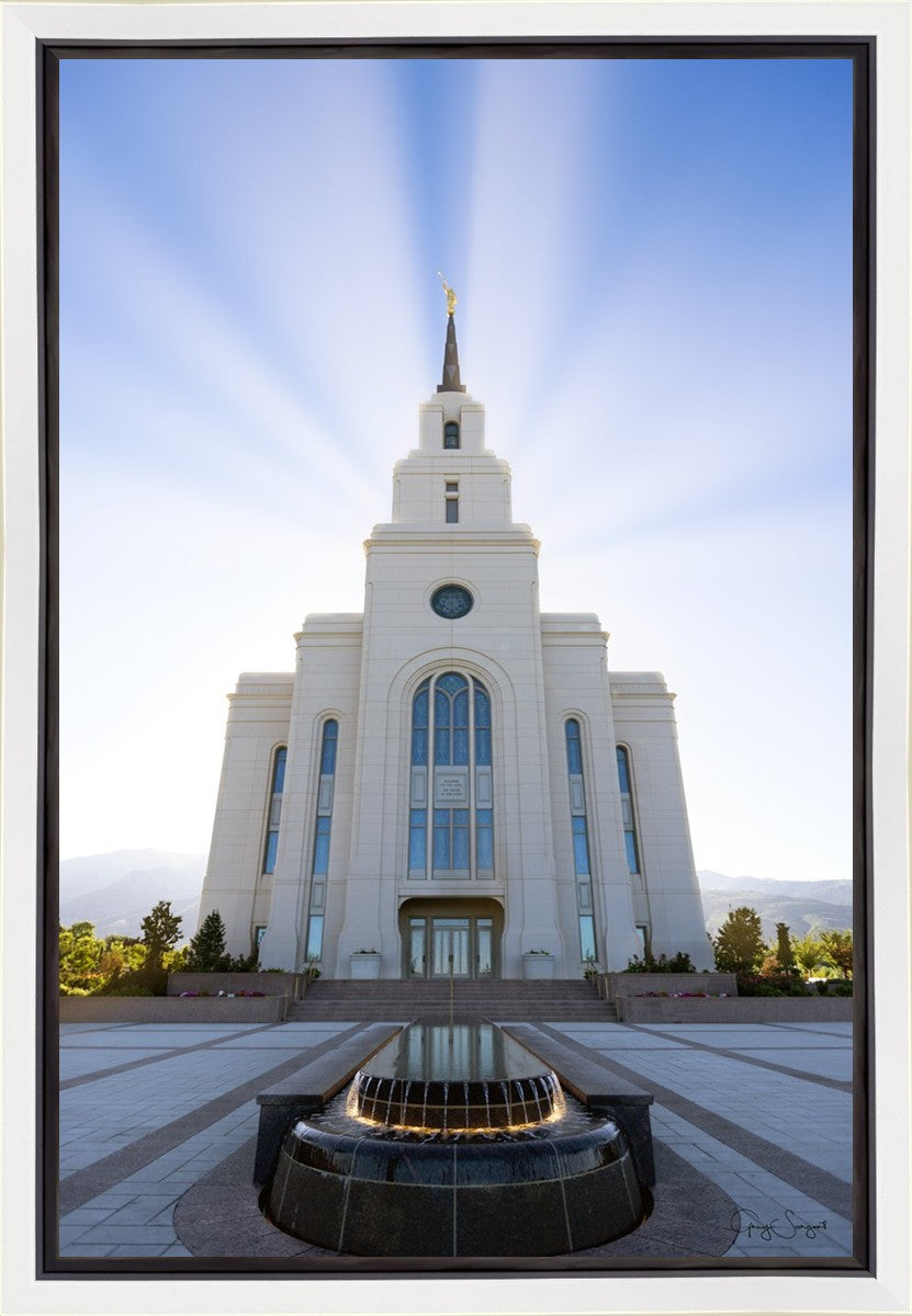 Layton Utah Beams of Glory Gallery Wrap