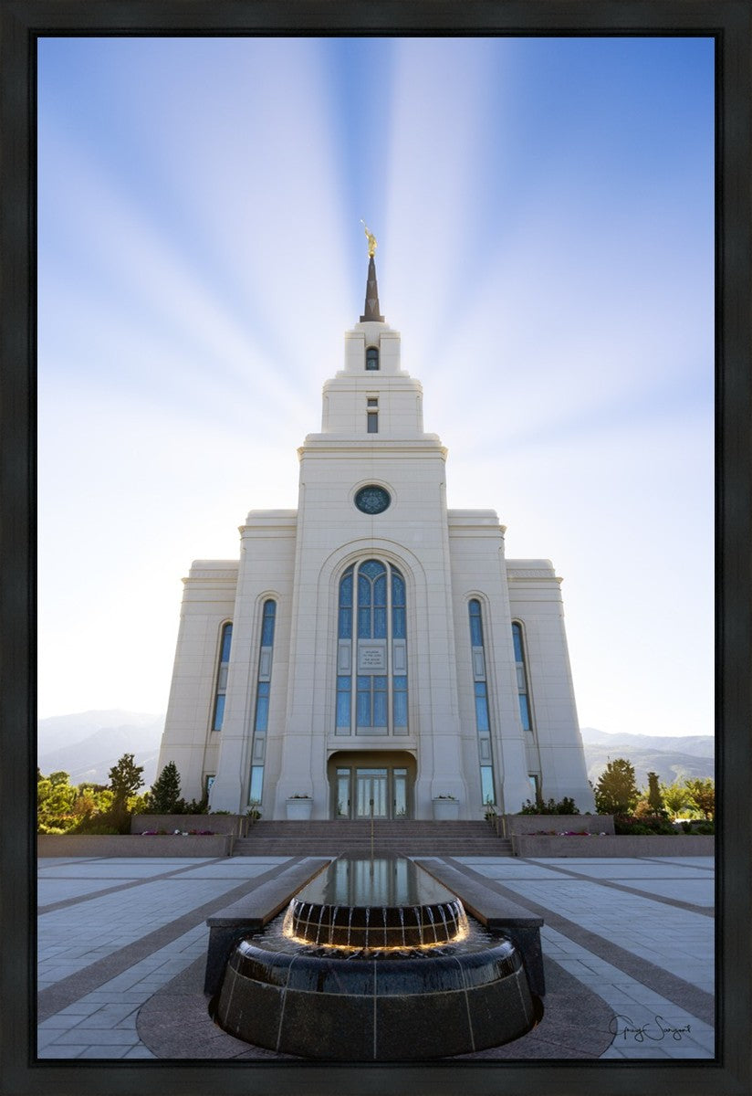 Layton Utah Beams of Glory Gallery Wrap