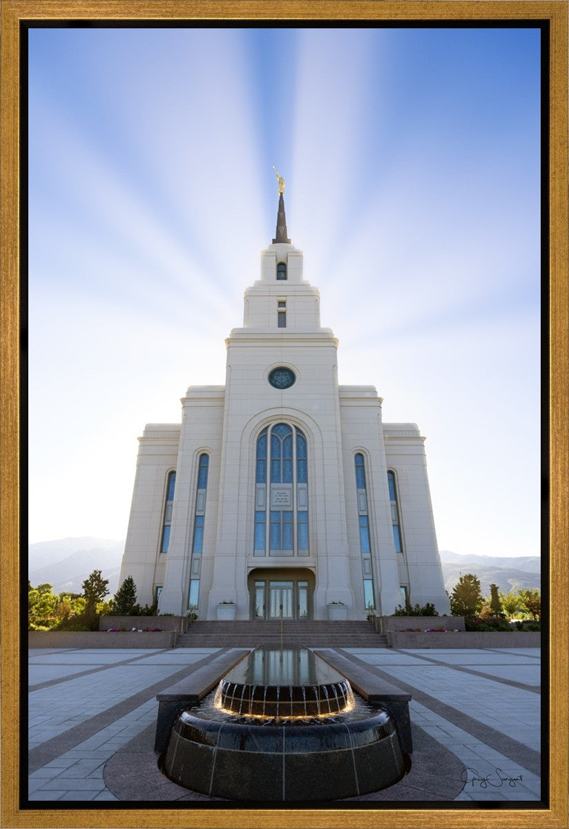 Layton Utah Beams of Glory Gallery Wrap