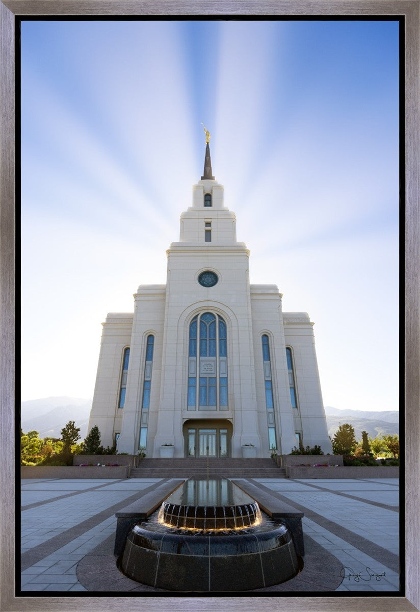 Layton Utah Beams of Glory Gallery Wrap