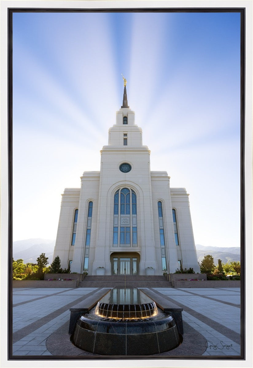 Layton Utah Beams of Glory Gallery Wrap