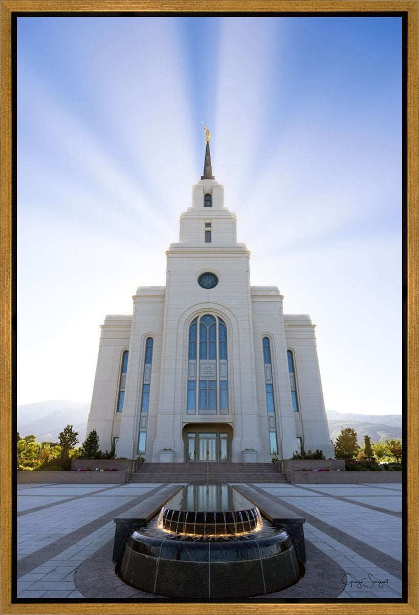 Layton Utah Beams of Glory Gallery Wrap
