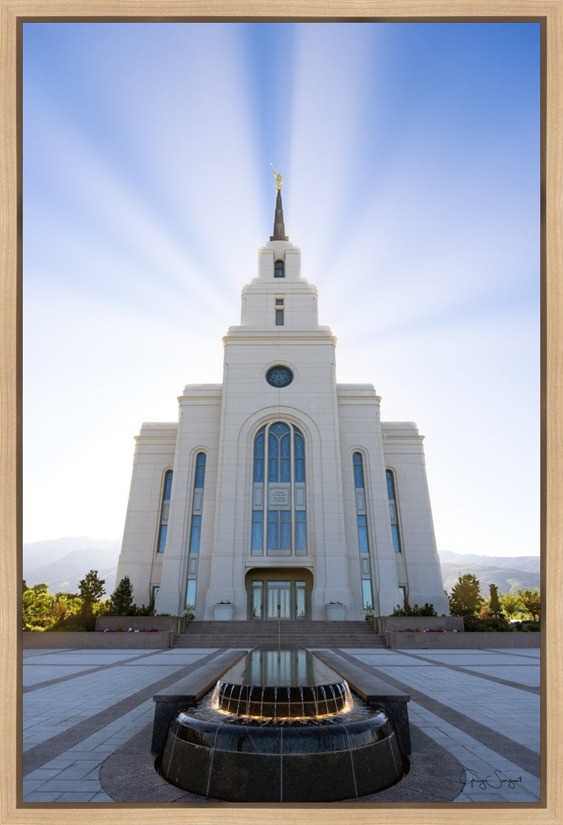 Layton Utah Beams of Glory Gallery Wrap