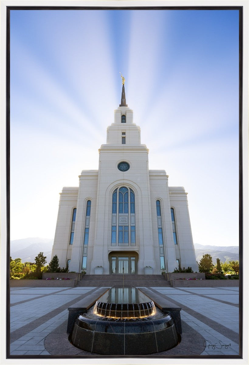 Layton Utah Beams of Glory Gallery Wrap