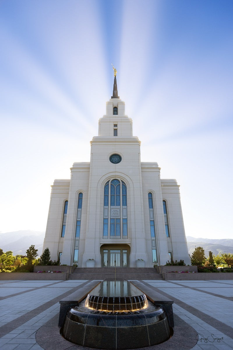 Layton Utah Beams of Glory Gallery Wrap