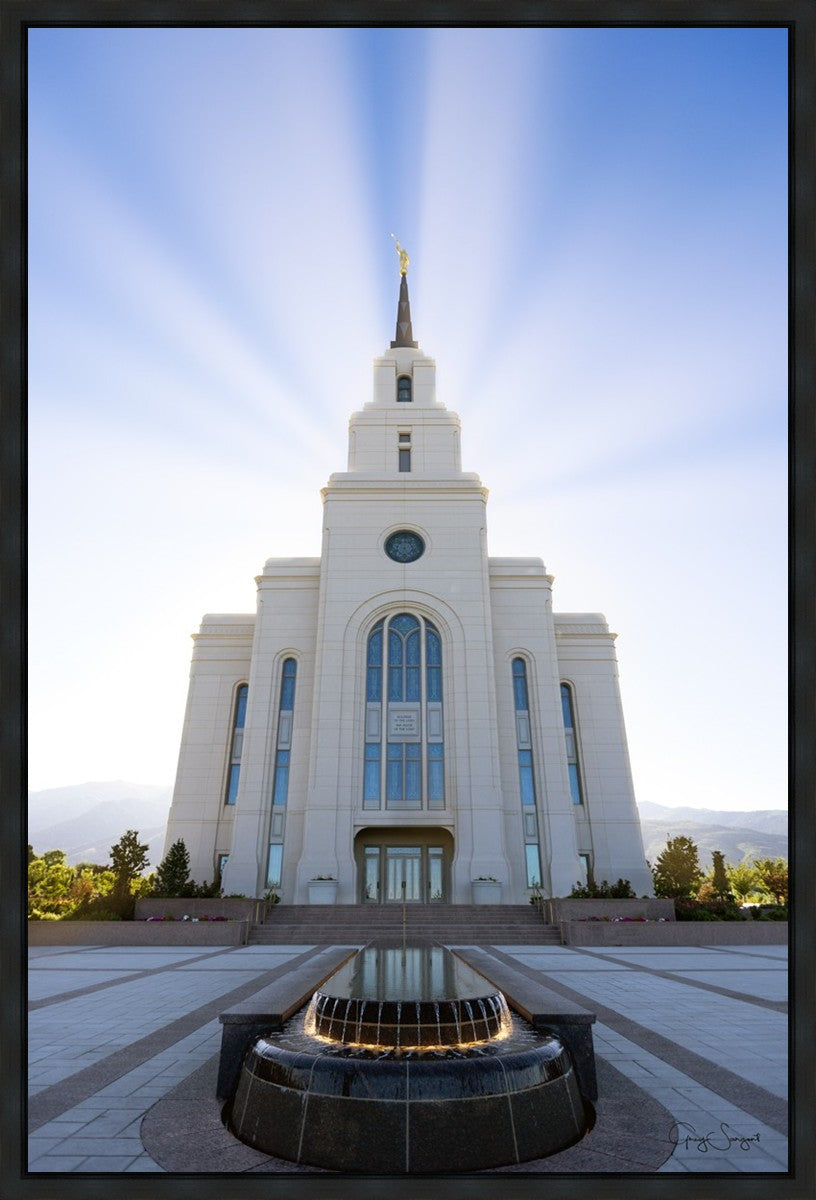 Layton Utah Beams of Glory Gallery Wrap