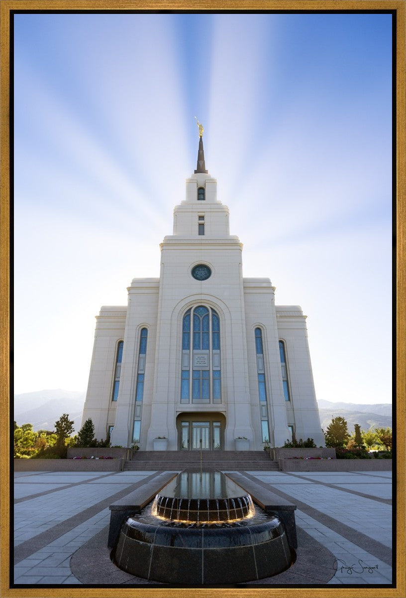 Layton Utah Beams of Glory Gallery Wrap