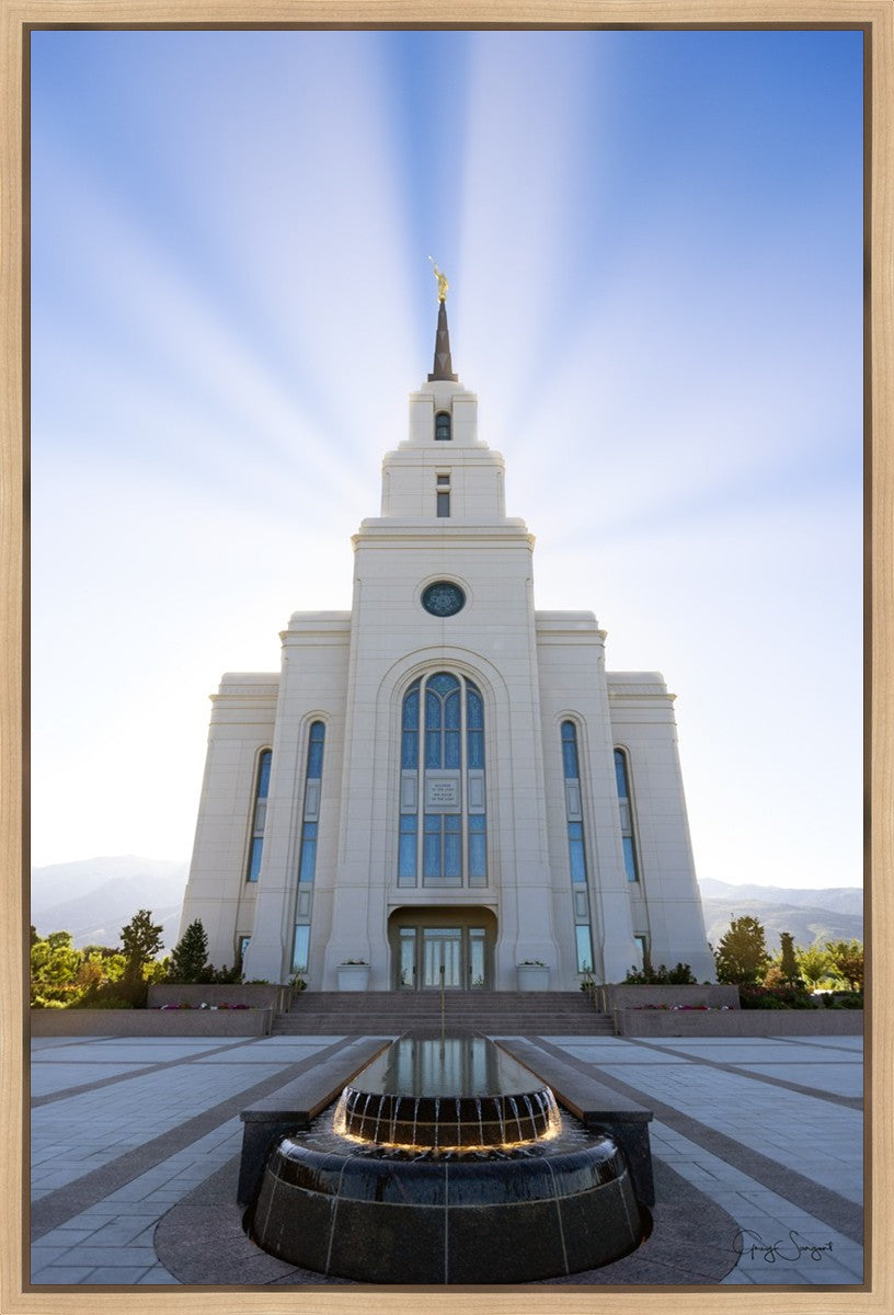 Layton Utah Beams of Glory Gallery Wrap
