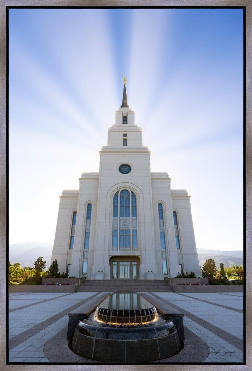 Layton Utah Beams of Glory Gallery Wrap