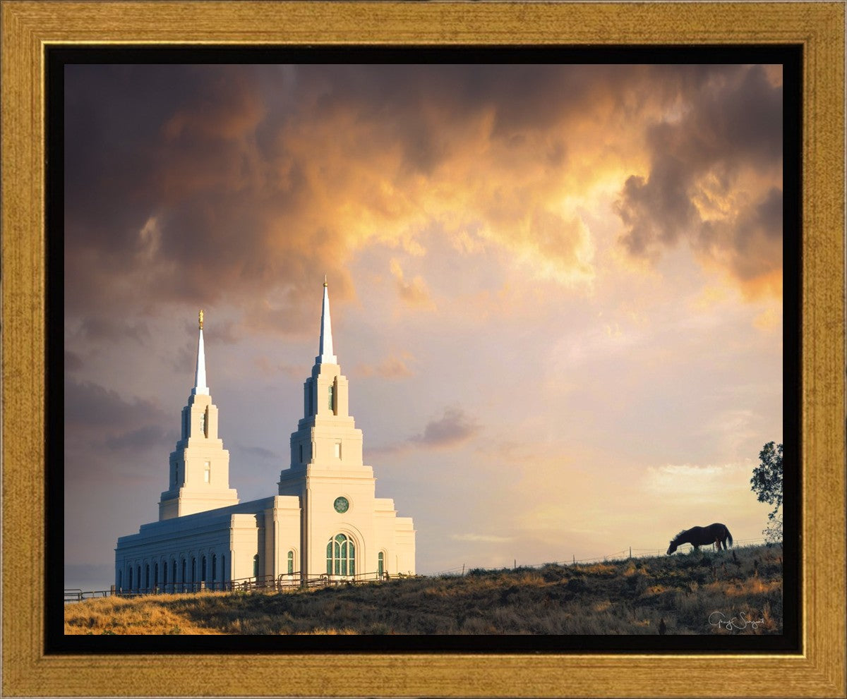 Layton Utah Celestial Sunrise Gallery Wrap