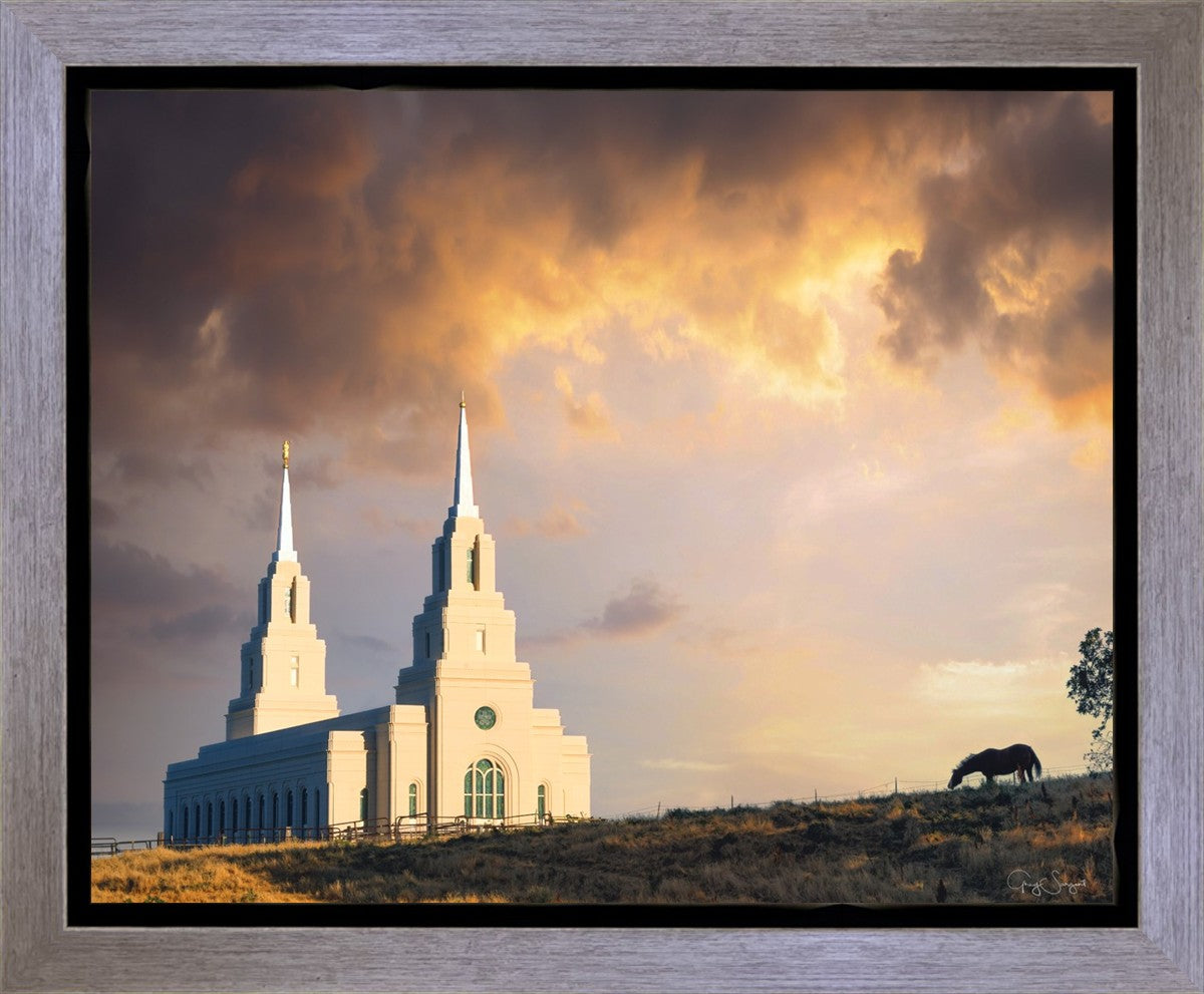 Layton Utah Celestial Sunrise Gallery Wrap