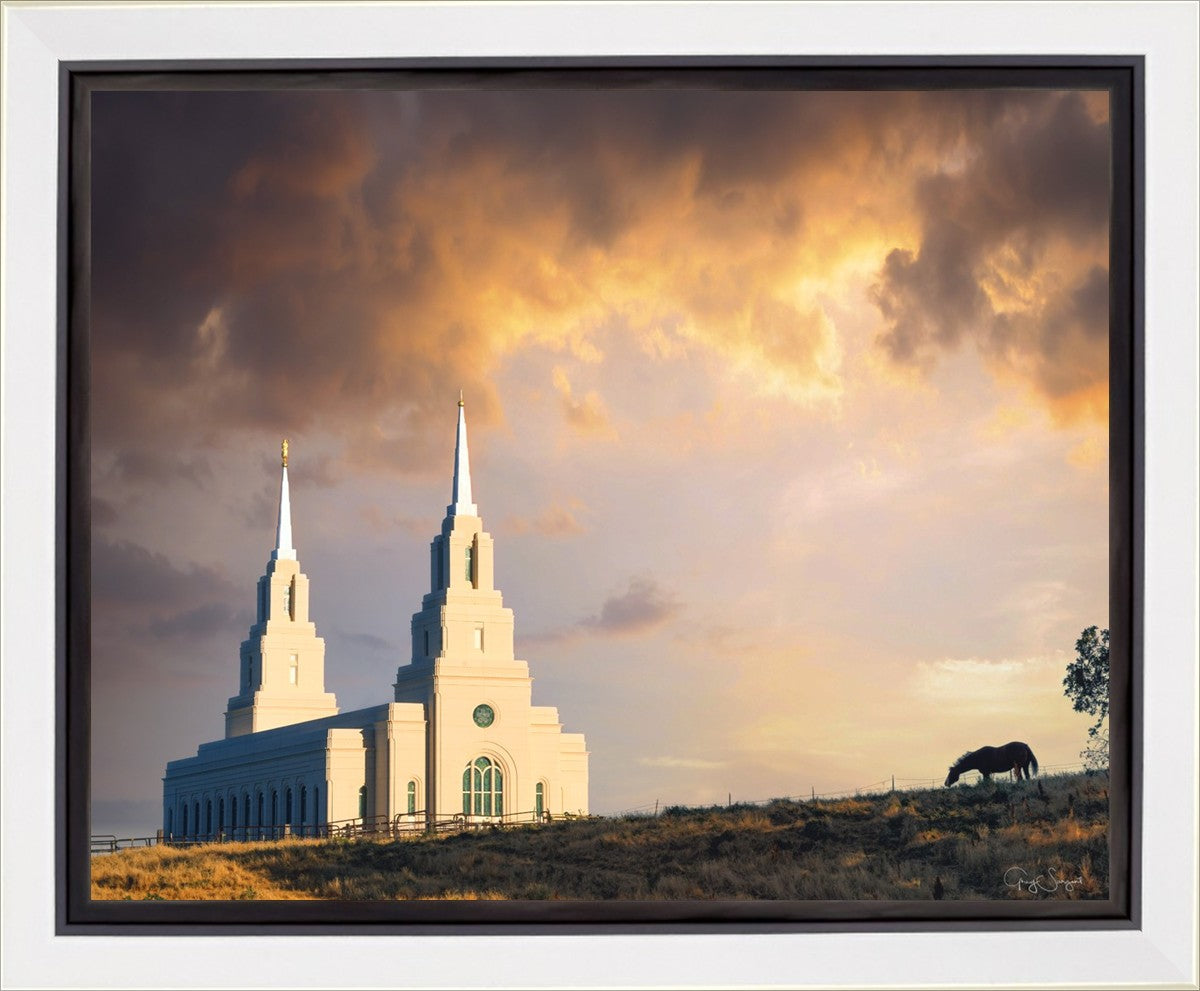 Layton Utah Celestial Sunrise Gallery Wrap