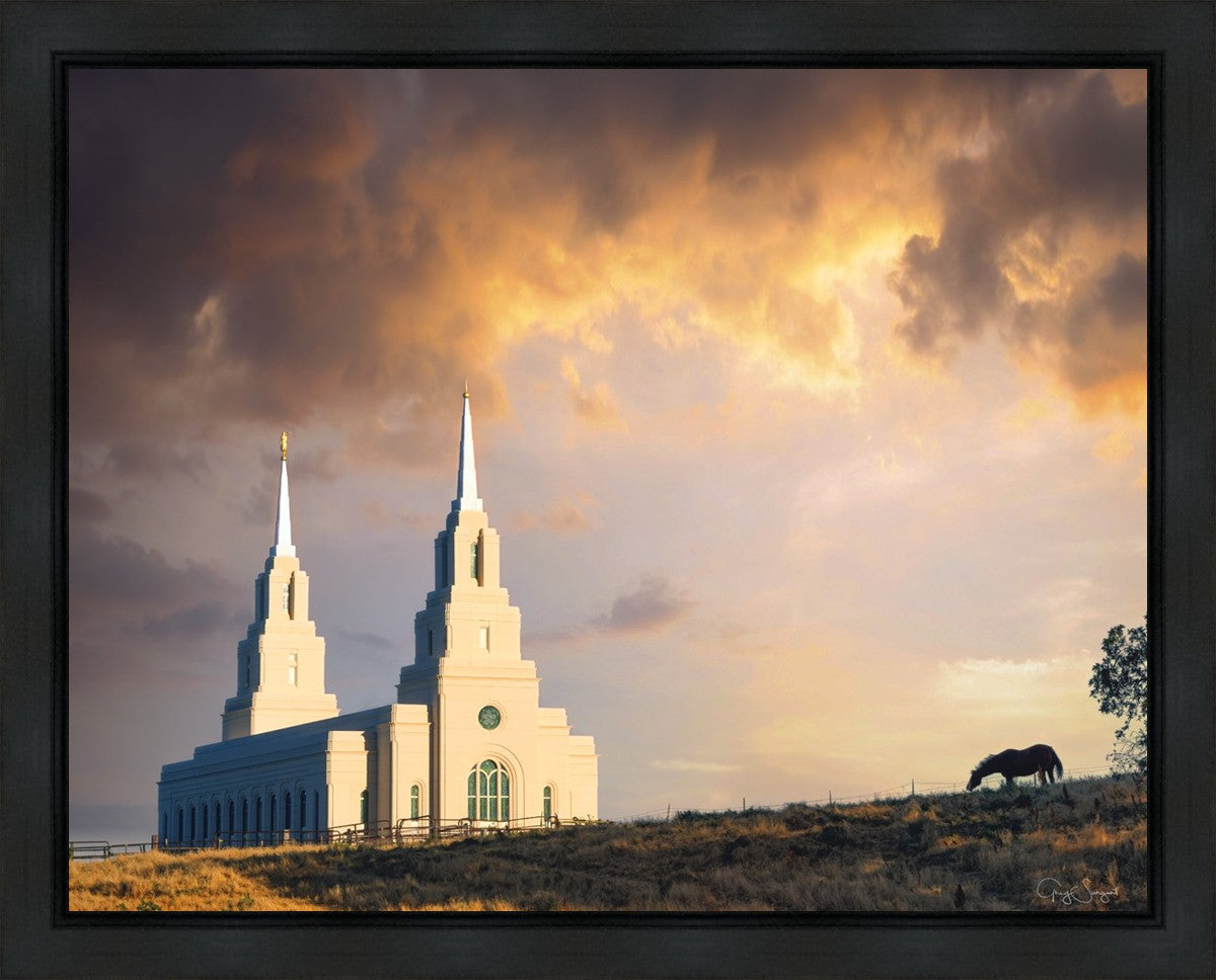 Layton Utah Celestial Sunrise Gallery Wrap