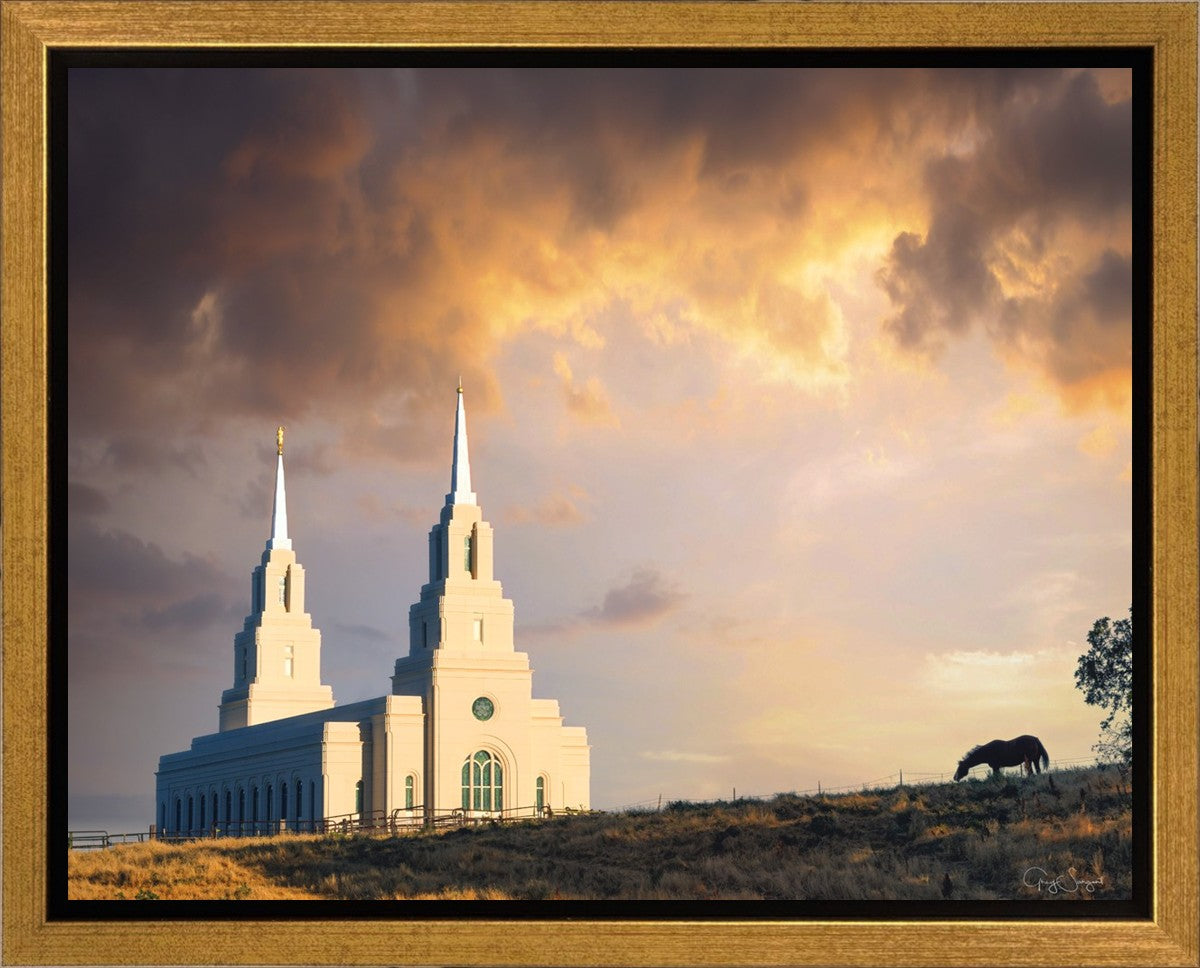 Layton Utah Celestial Sunrise Gallery Wrap