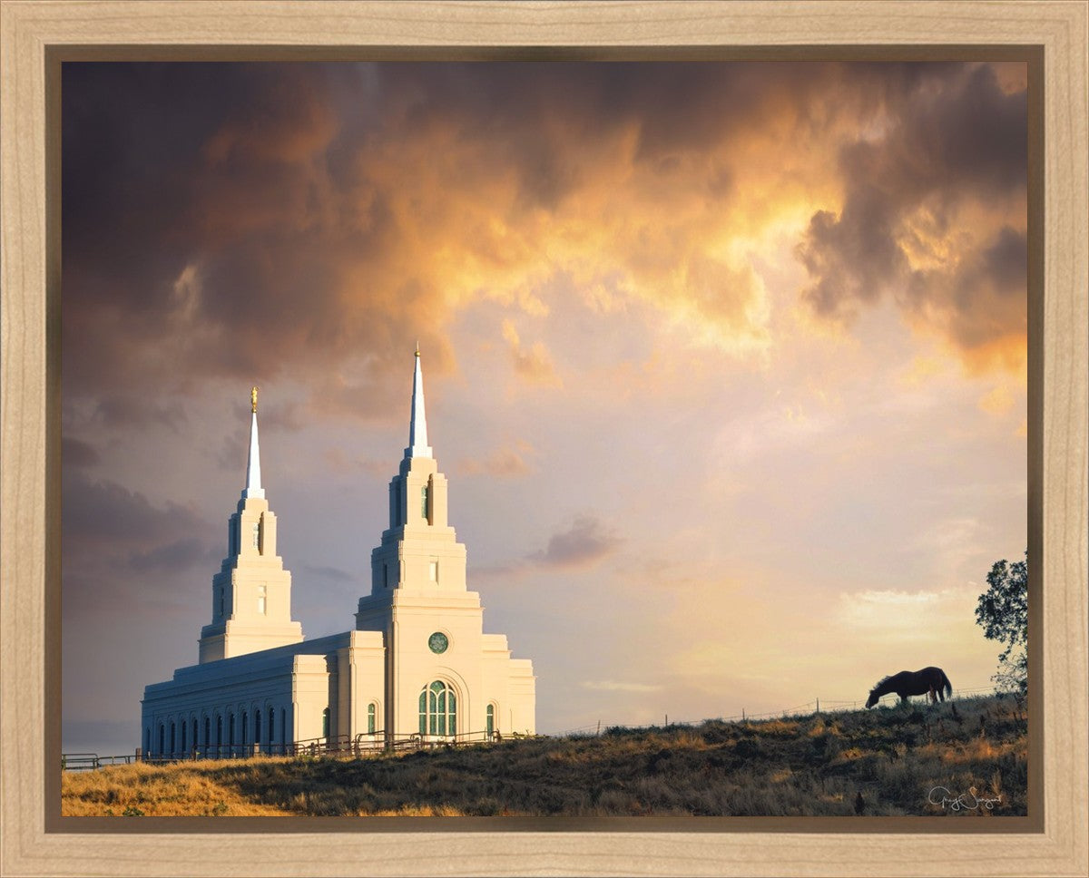 Layton Utah Celestial Sunrise Gallery Wrap