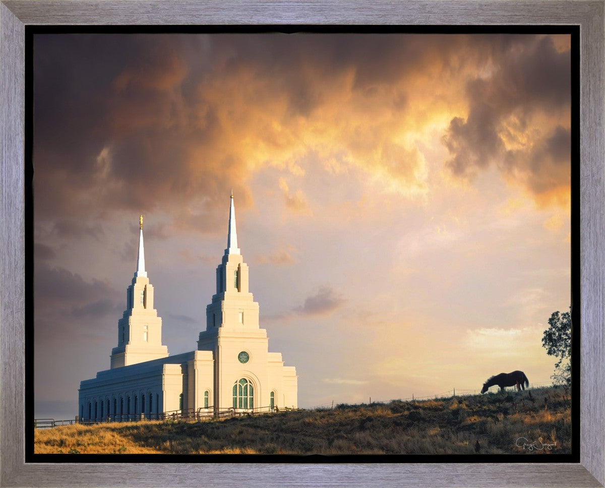 Layton Utah Celestial Sunrise Gallery Wrap